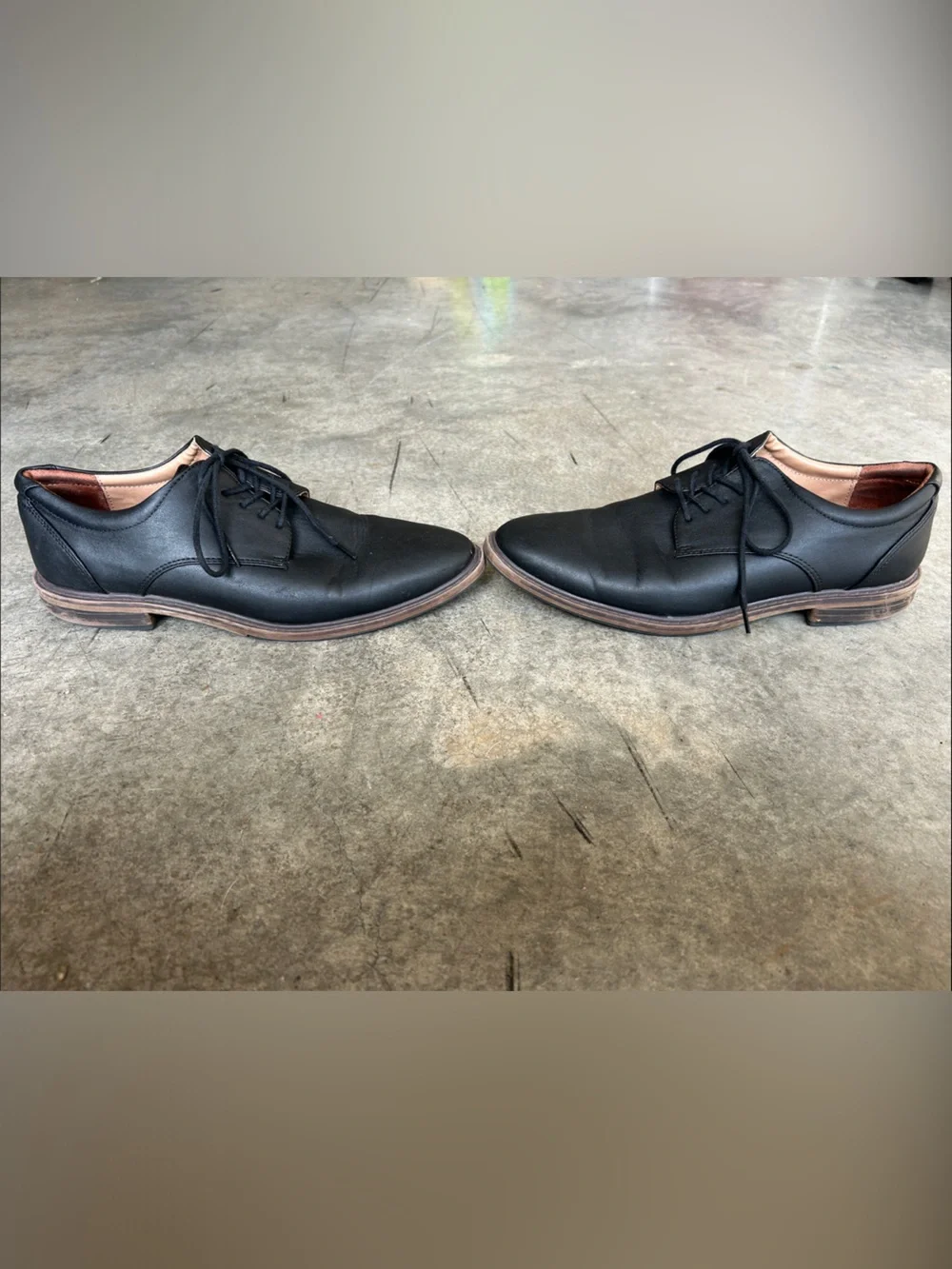 Goodfellow & Co Black Leather Derby Oxfords